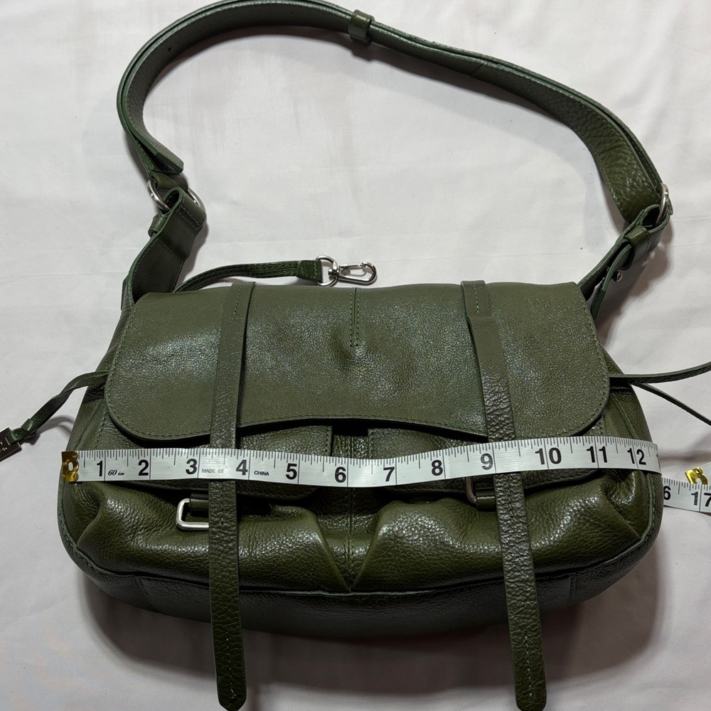 RADLEY LONDON shoulder bag green leather saddle bag - Picture 11 of 13